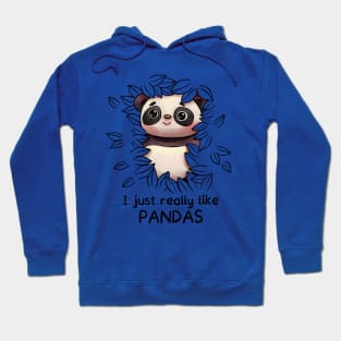 I just really like Pandas - Panda Lovers Gift Hoodie